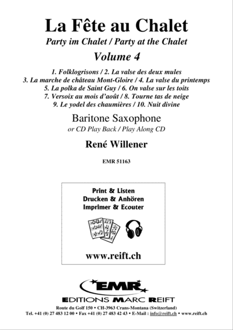 La Fete au Chalet Volume 4 Baritone Saxophone scores gallery preview page 2
