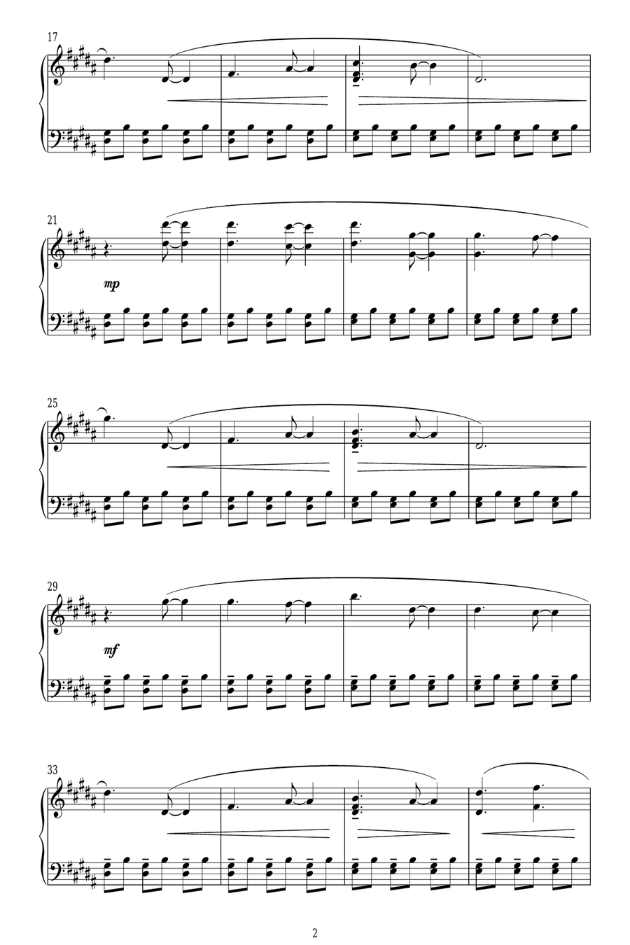Telegram Telegram Piano Solo scores gallery preview page 2