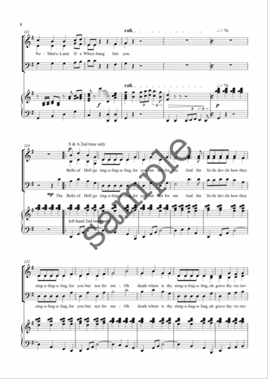 World War One 3-Part scores gallery preview page 8
