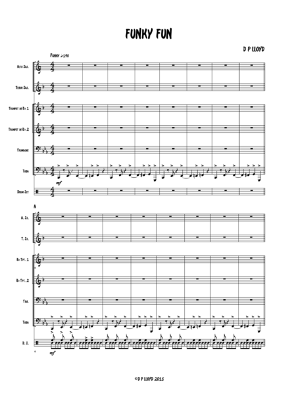 Funky Fun Small Ensemble scores gallery preview page 1