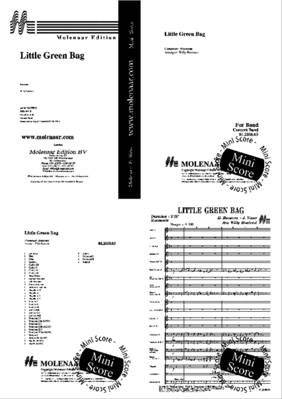 Little Green Bag Concert Band scores gallery preview page 2