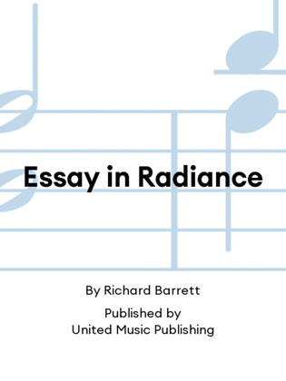 Essay in Radiance