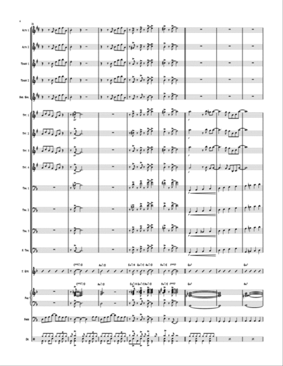 Oluronbi Oluronbi Jazz Ensemble scores gallery preview page 4