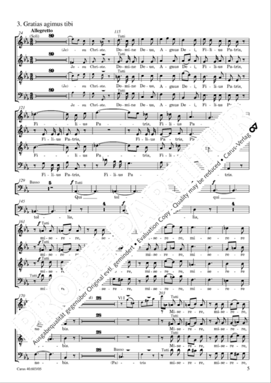 Grosse Orgelsolomesse in Es 4-Part scores gallery preview page 6