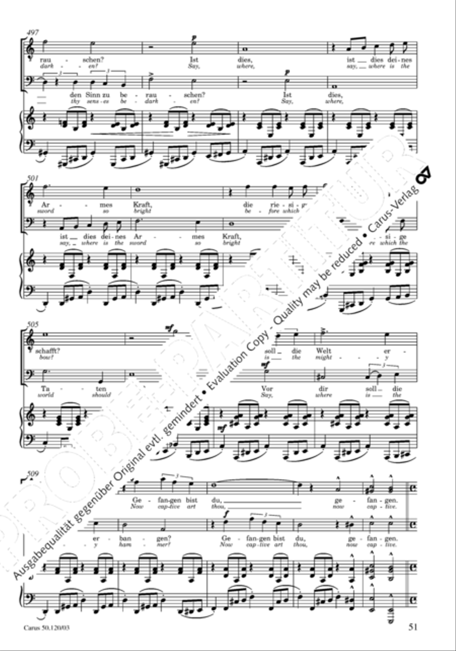 Christoforus + Das Tochterlein des Jairus (Gesamtausgabe, Bd. 9) 4-Part scores gallery preview page 52