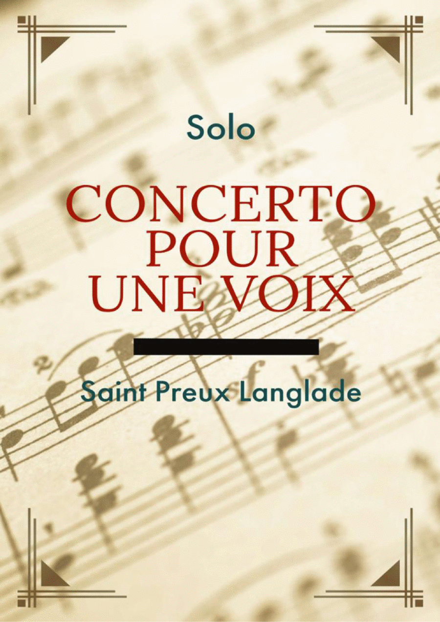 Concerto Pour Une Voix Trombone Solo scores gallery preview page 1