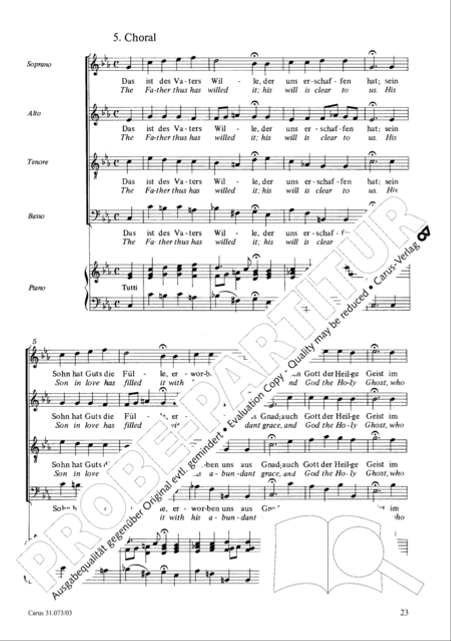 Thy will, O Lord, be done for me (Herr, wie du willt, so schicks mit mir) STB scores gallery preview page 24