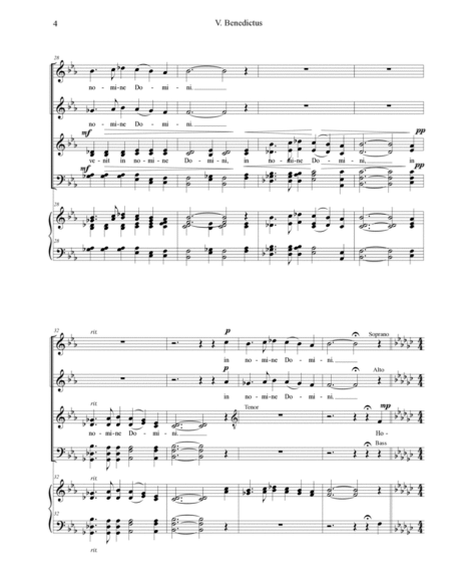 Benedictus from the A Cappella Mass image number null