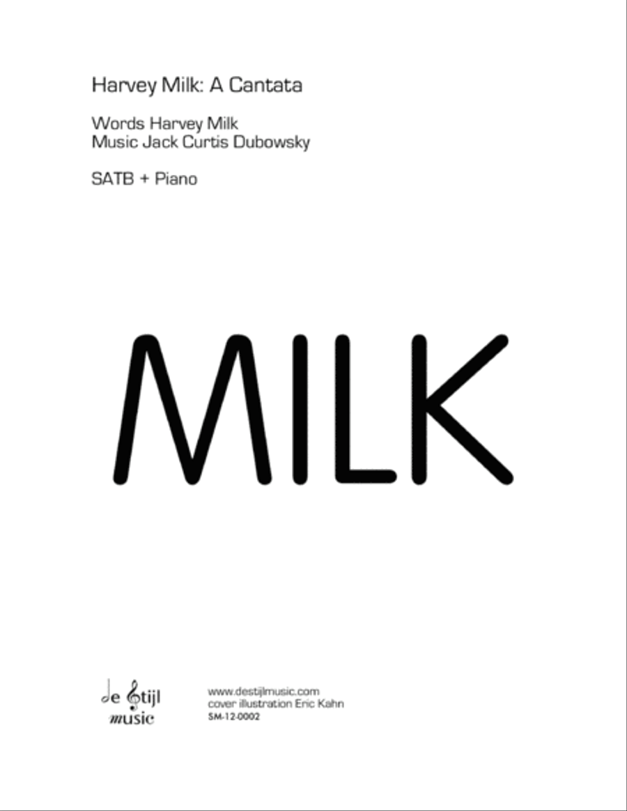 Harvey Milk: A Cantata 4-Part scores gallery preview page 1
