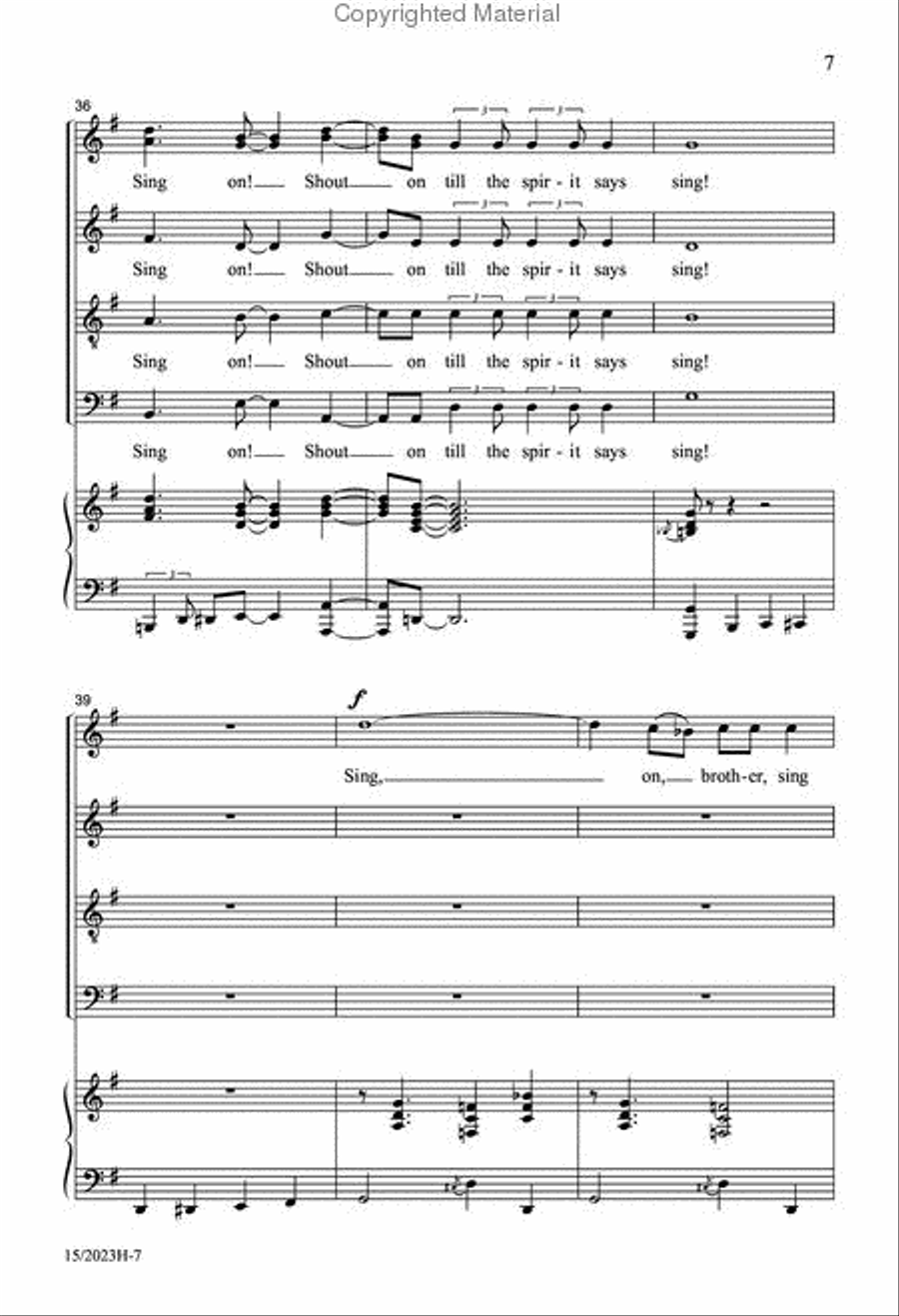 I'm Gonna Sing I'm Gonna Sing 4-Part scores gallery preview page 7