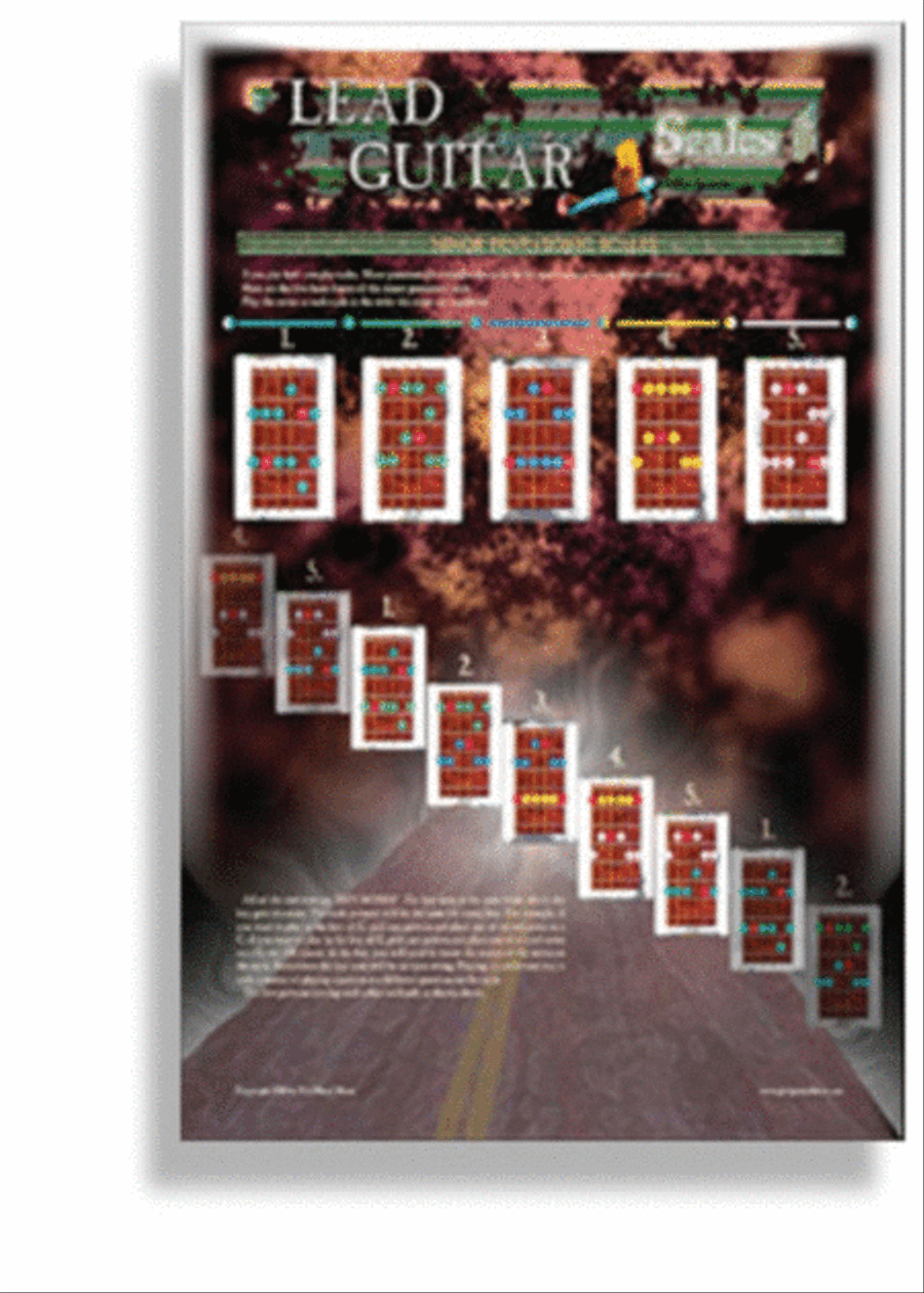 Poster Guitar Lead Guitar Scales 43X28Cm Posters & Prints scores gallery preview page 1