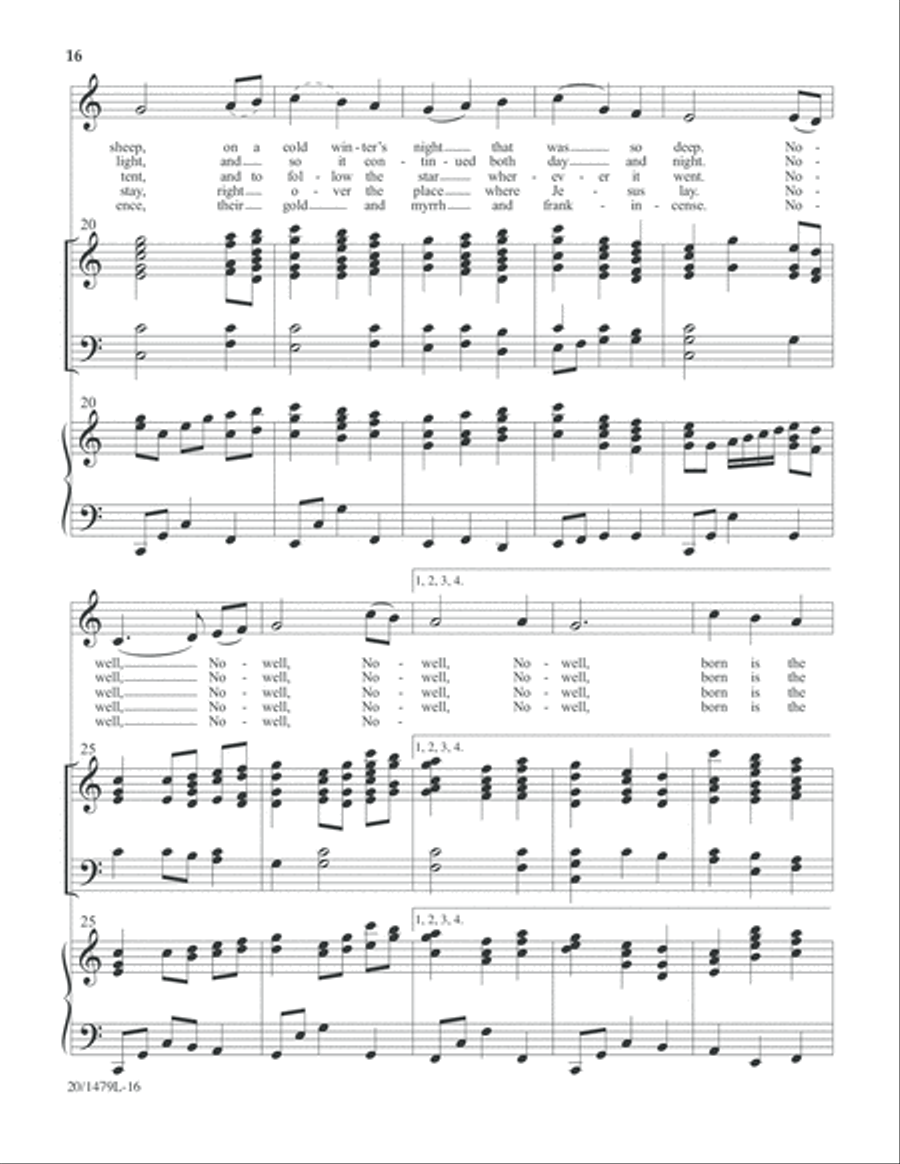 Christmas Carol Celebrations - Keyboard/Handbell Score 5-Octaves scores gallery preview page 17