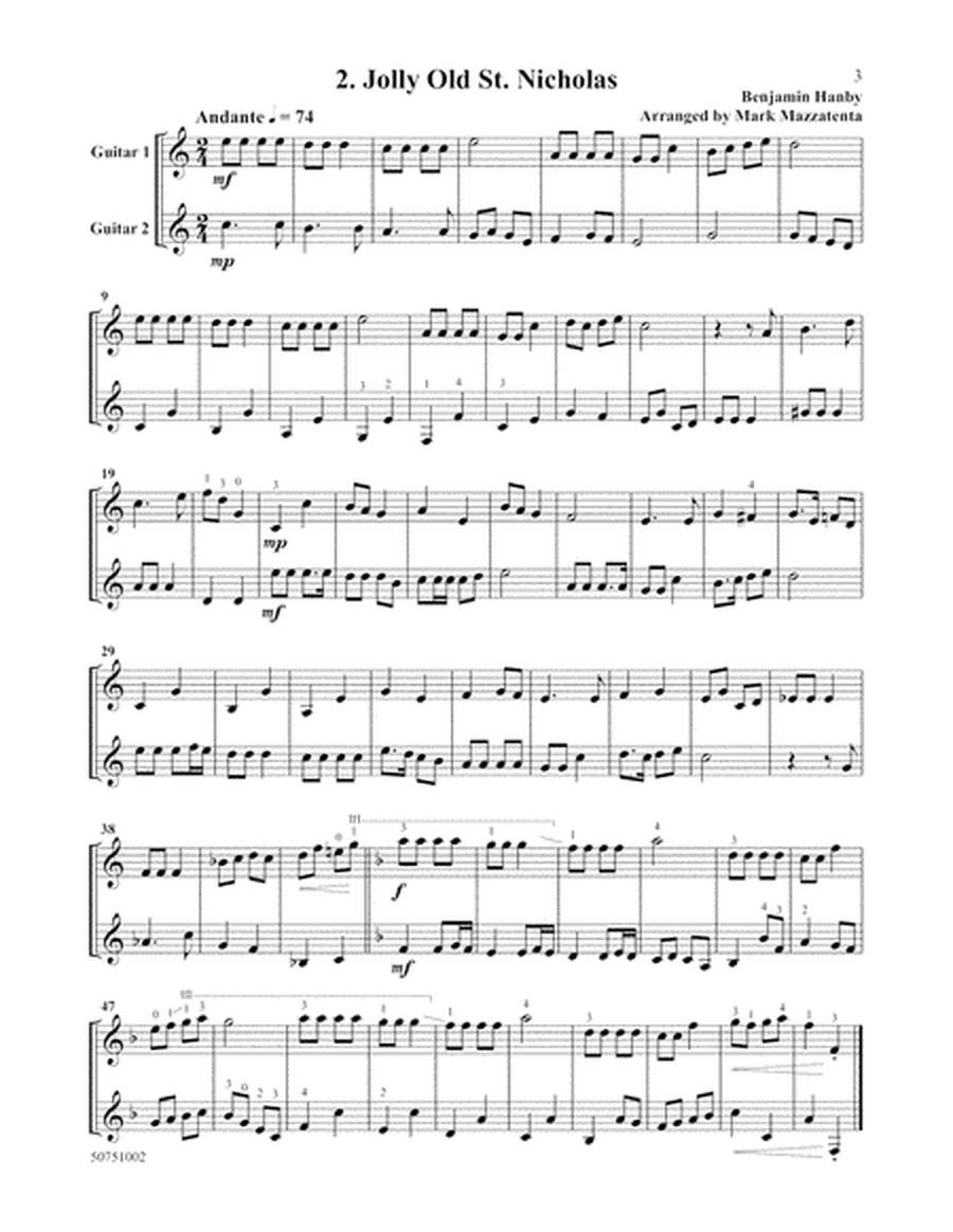 Ten Christmas Duets for Intermediate Guitarists image number null