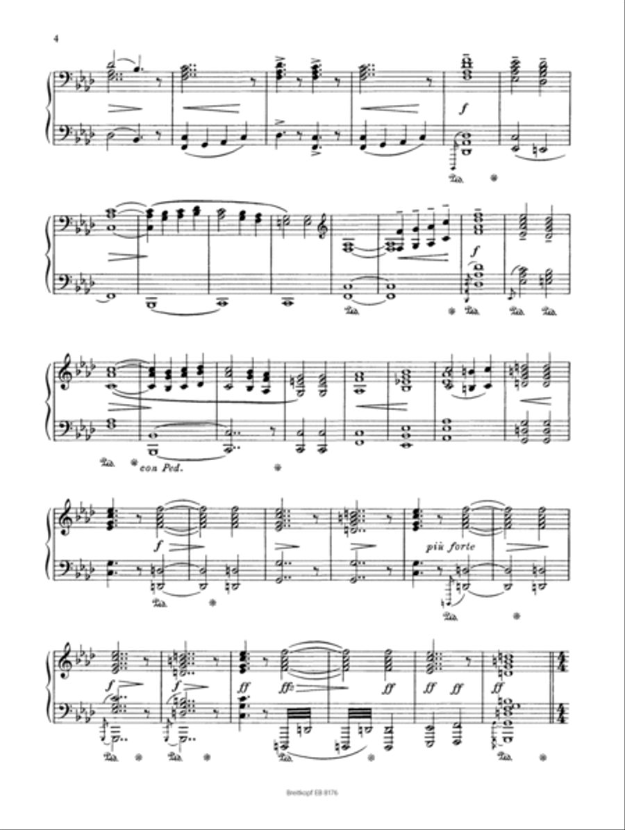 Finlandia Op. 26 Piano Solo scores gallery preview page 3