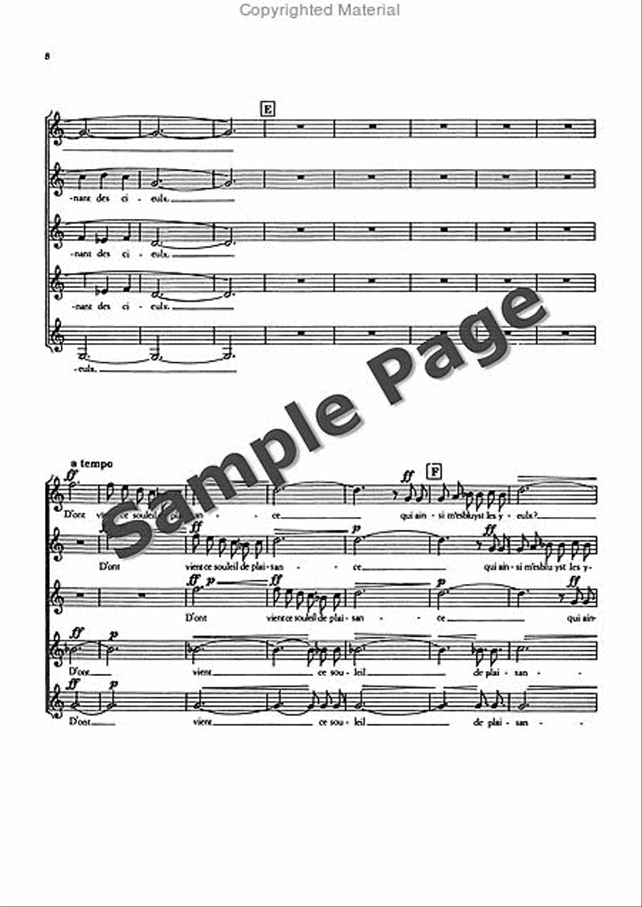 3 French Choruses from the ballet “Joan von Zarissa” Women's Choir scores gallery preview page 9