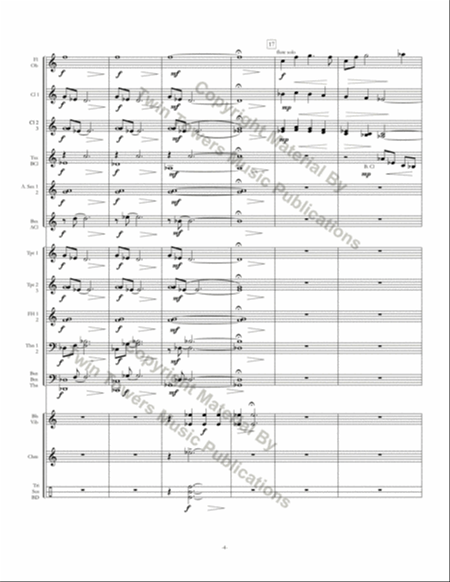 Nocturne Concert Band scores gallery preview page 5