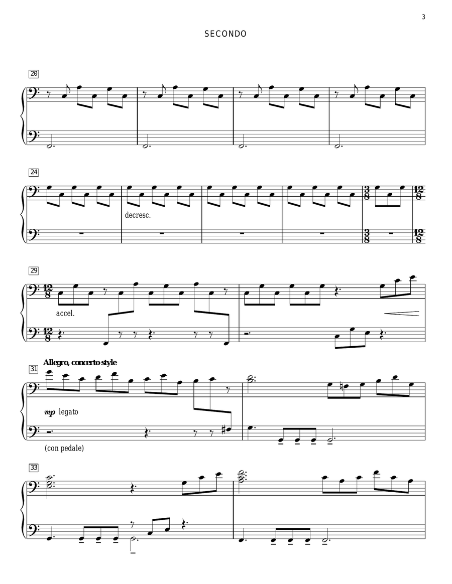 Arrival At Netherfield (from Pride And Prejudice) (arr. Carol Klose) Piano Duet scores gallery preview page 3