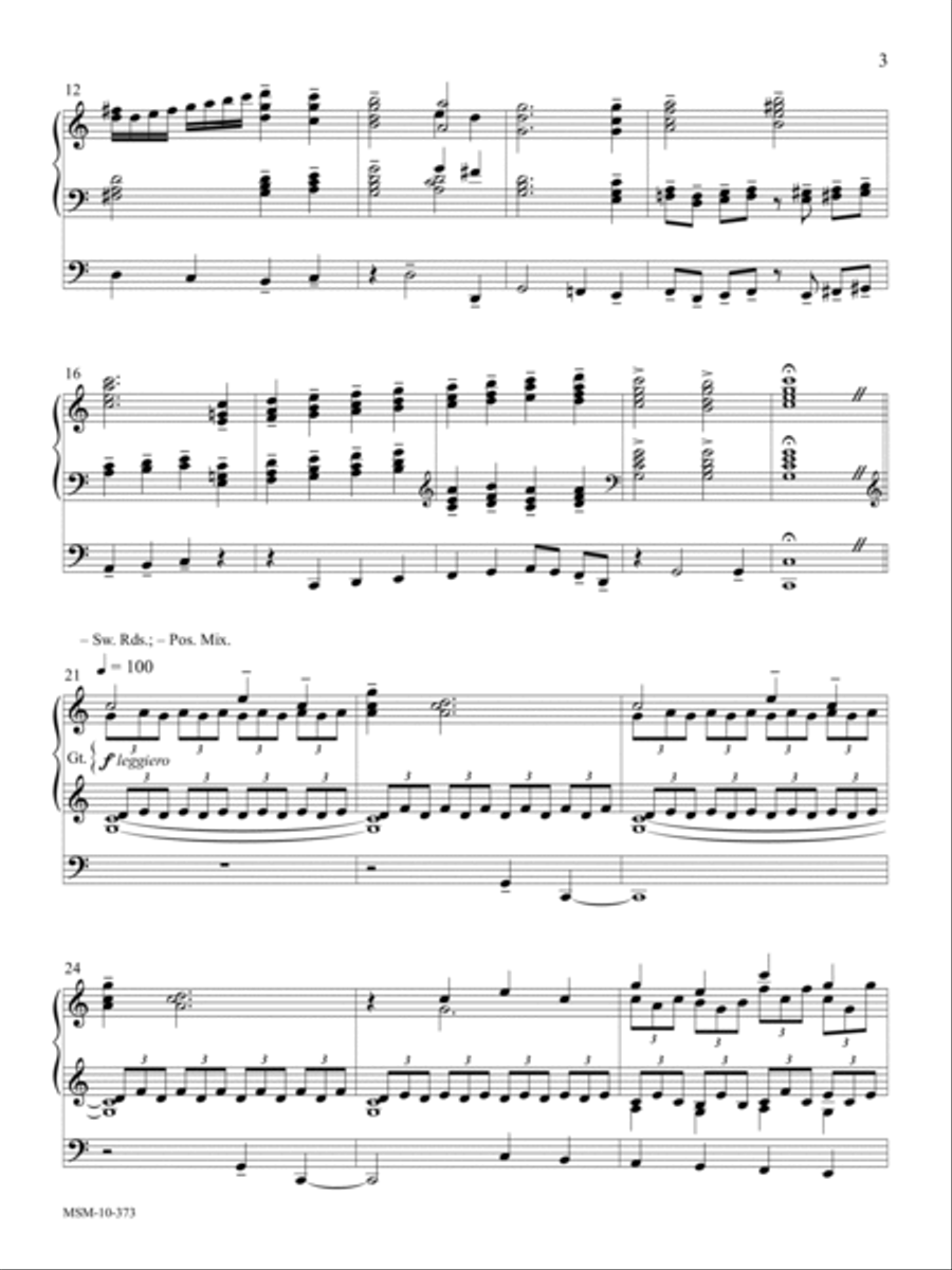 Chorale and Toccata on Darwall's 148th Organ Solo scores gallery preview page 3