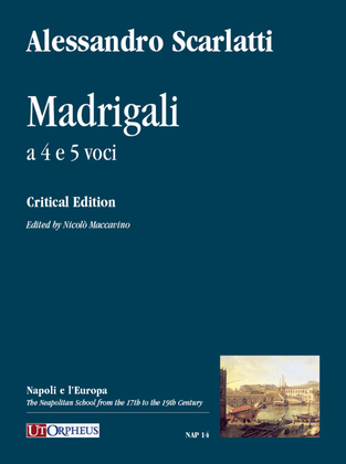 Book cover for Madrigali a 4 e 5 voci. Critical Edition