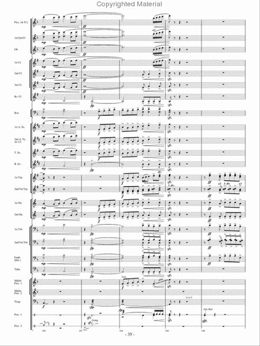 High Country Celebration High Country Celebration Concert Band scores gallery preview page 34