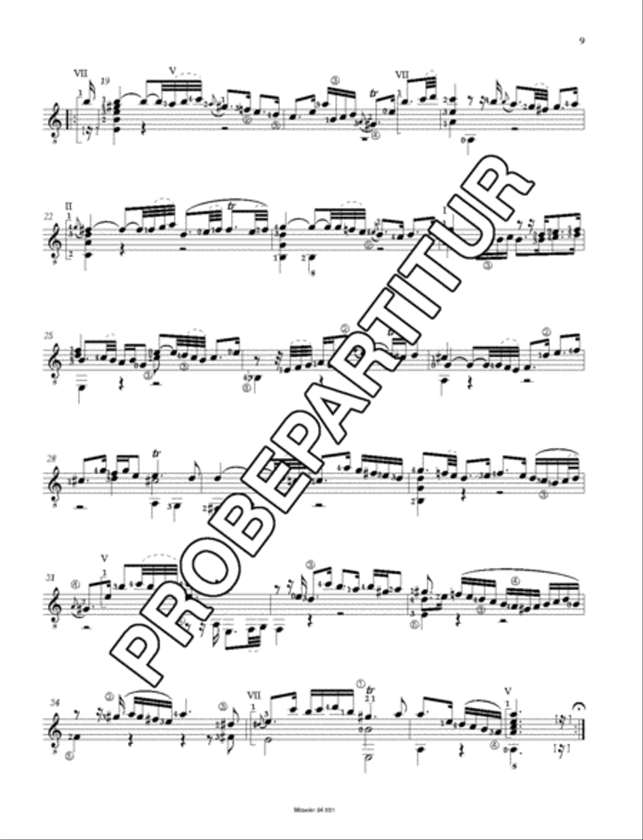 Suite a-Moll (orig. g-Moll) BWV 995 Classical Guitar scores gallery preview page 10