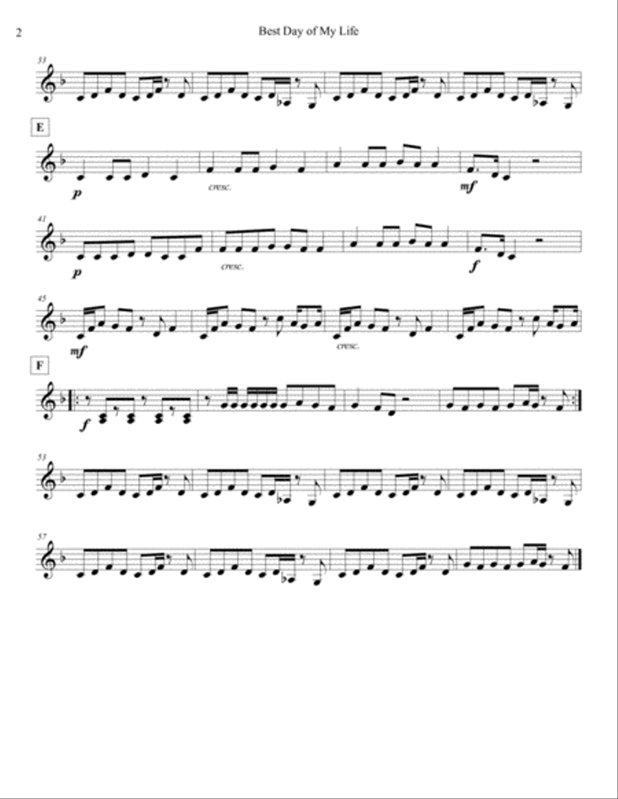 Best Day Of My Life Large Ensemble scores gallery preview page 4