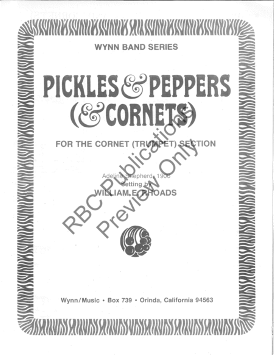 Pickles And Peppers And Cornets (Score) Concert Band scores gallery preview page 2