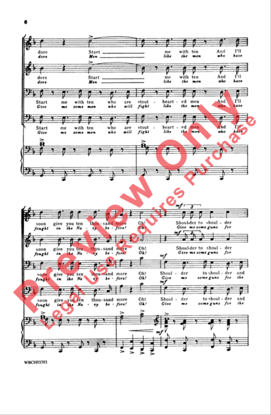 Stouthearted Men Men's Choir scores gallery preview page 6