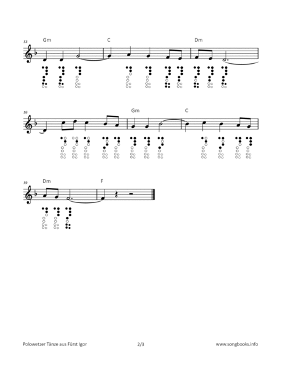 Polowetzer Tänze aus Fürst Igor Chamber Music scores gallery preview page 2