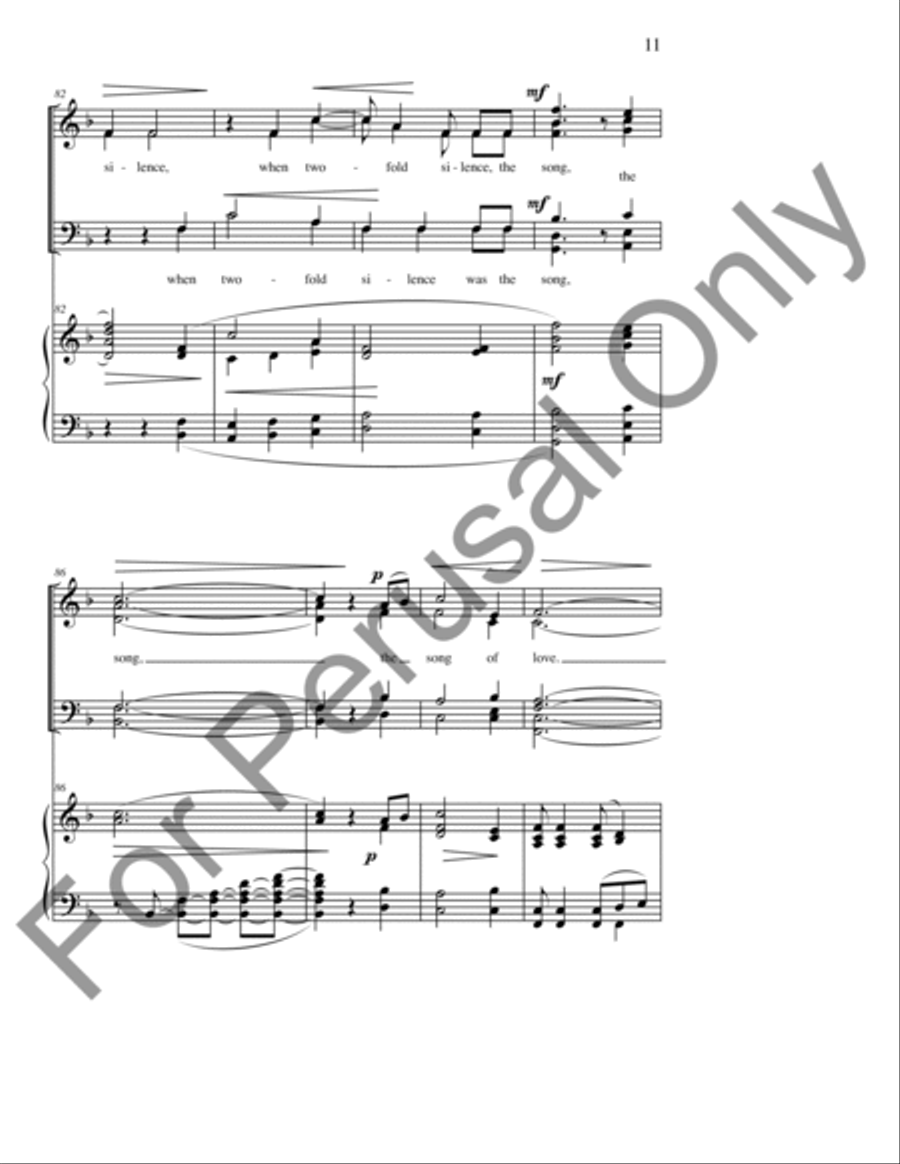 Silent Noon 4-Part scores gallery preview page 12