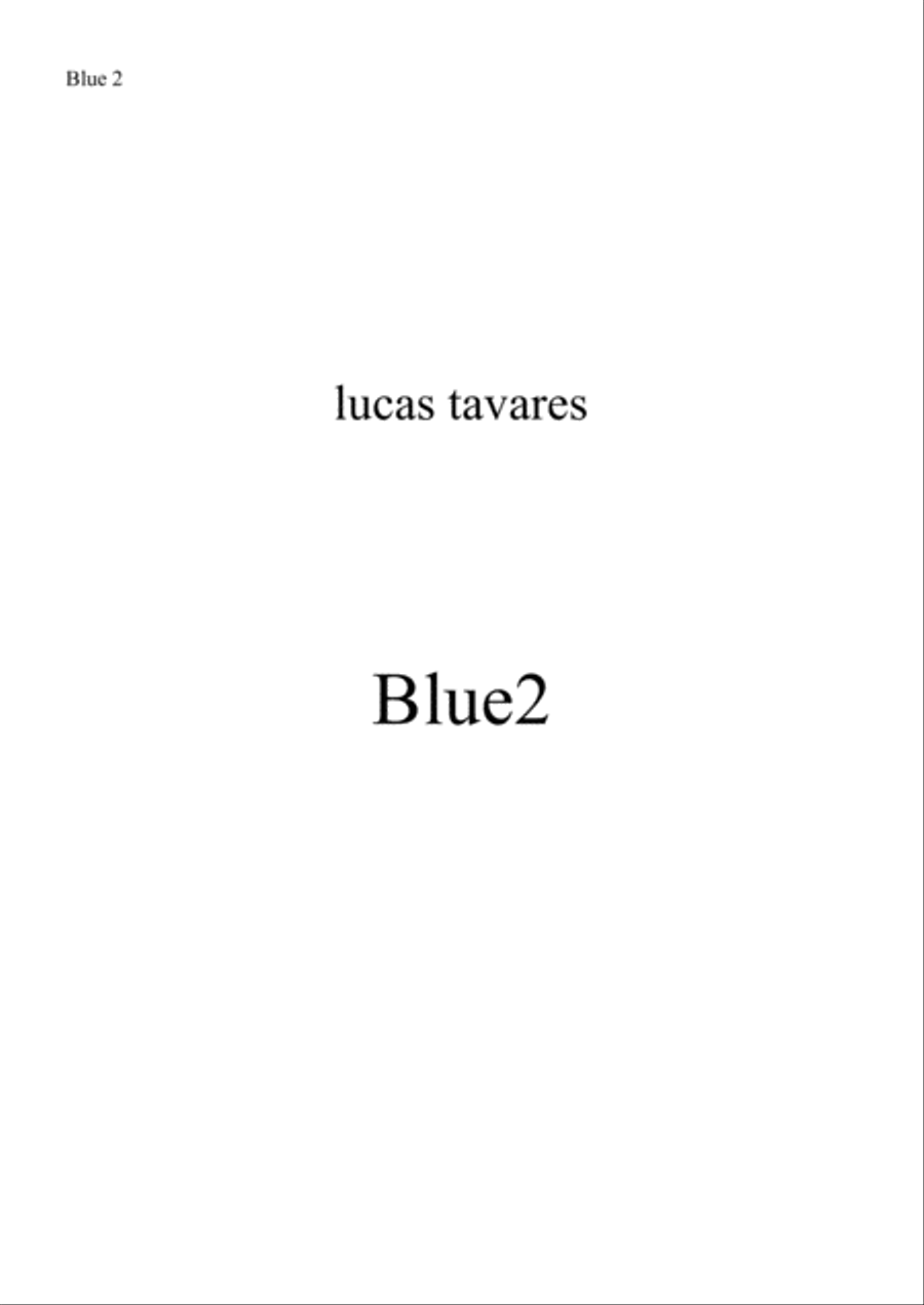 blue2 blue2 Easy Piano scores gallery preview page 1