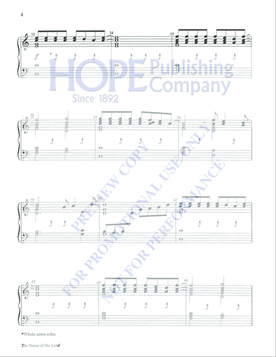 The Name of the Lord 3-Octaves scores gallery preview page 4