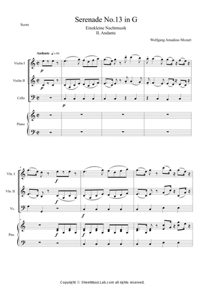 Serenade No.13 "Eine Kleine Nachtmusik" in G major, K.525 (II. Andante)