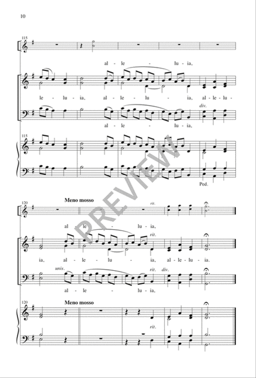 A Child Is Born in Bethlehem 4-Part scores gallery preview page 10