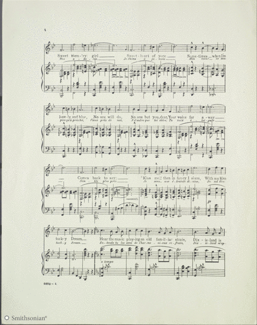 Kentucky Dream Waltz Piano, Vocal scores gallery preview page 4