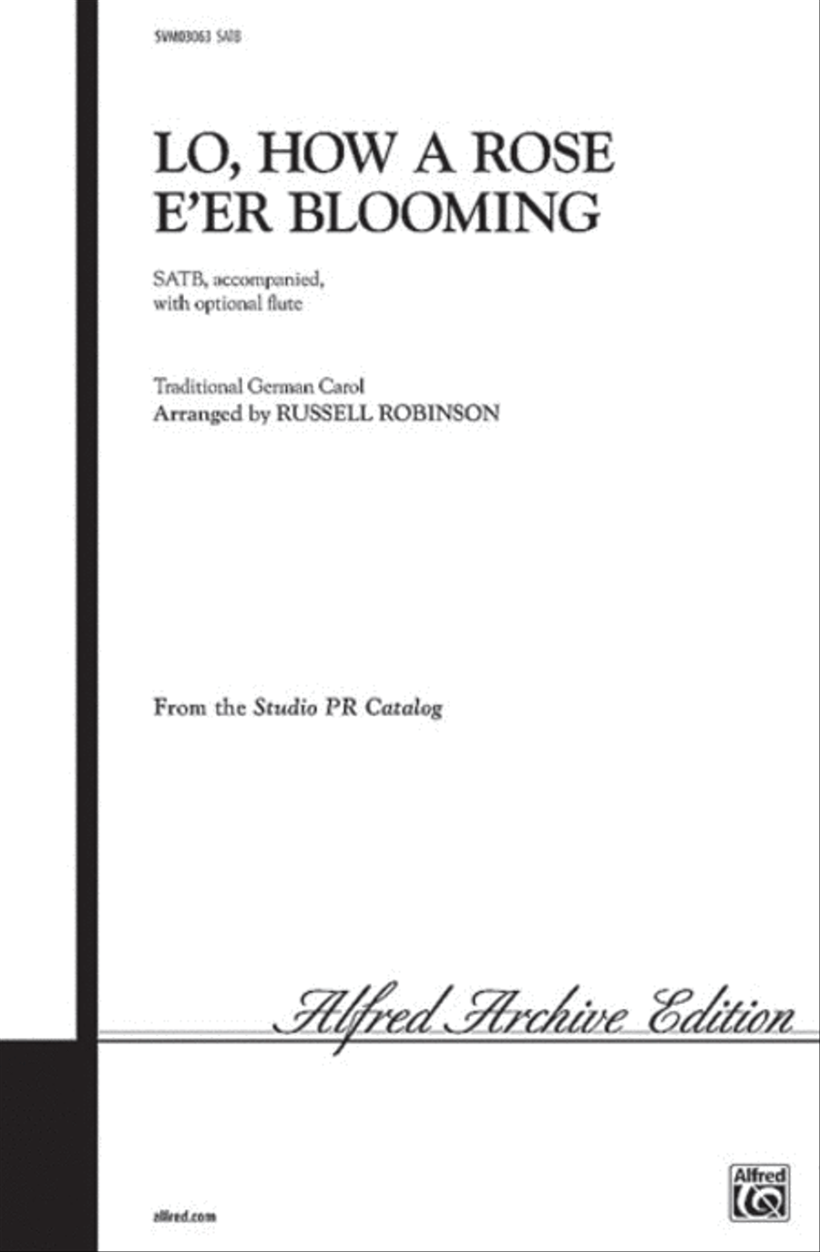 Lo, How a Rose E'er Blooming 4-Part scores gallery preview page 1