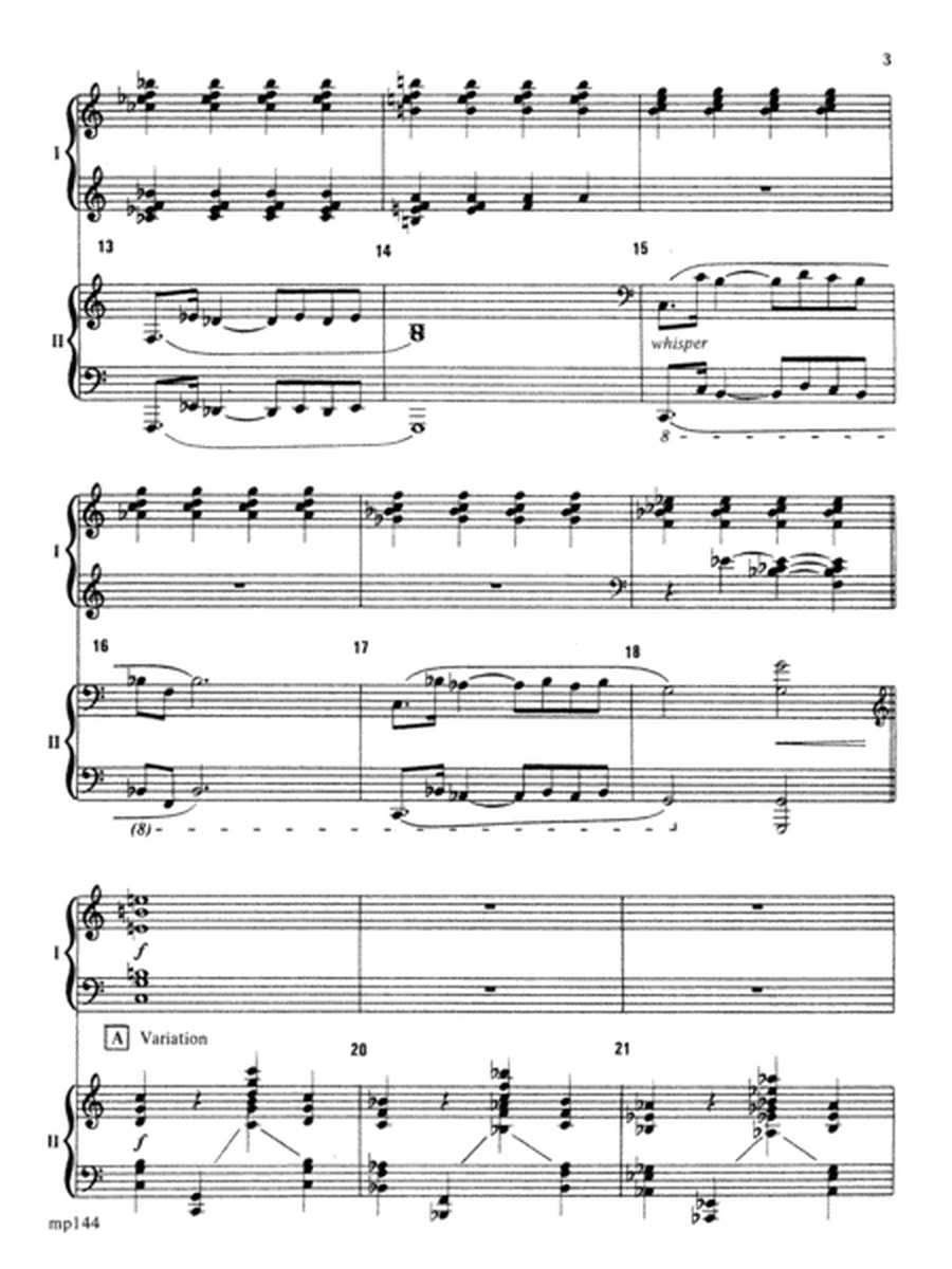 Variations for Two Pianos