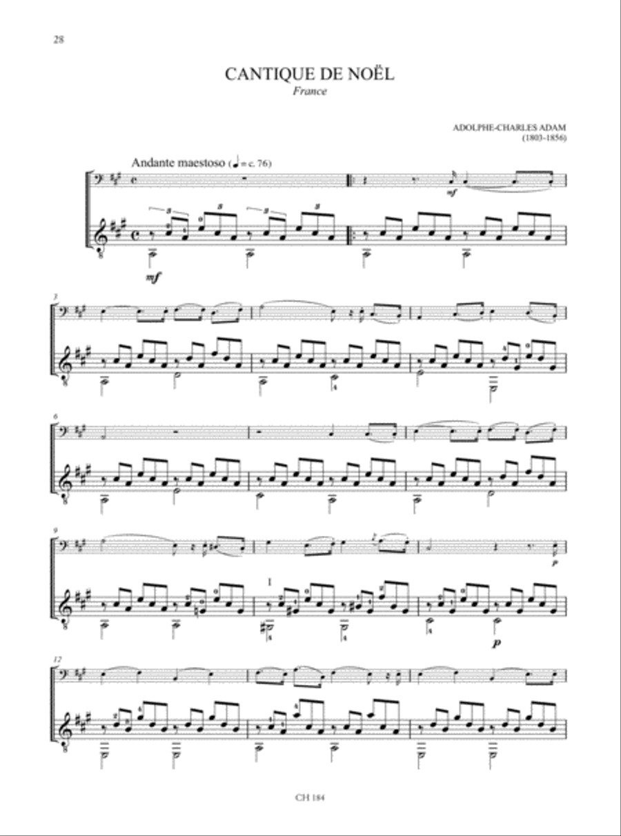 Christmas Carols. 20 Easy Arrangements for Violoncello and Guitar Cello scores gallery preview page 5