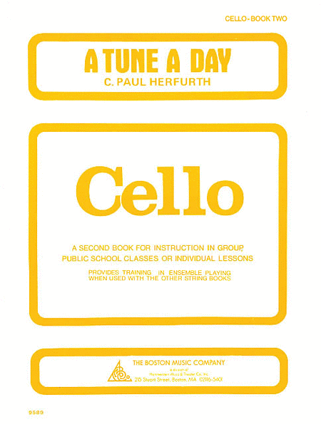 A Tune A Day, Cello, Book 2