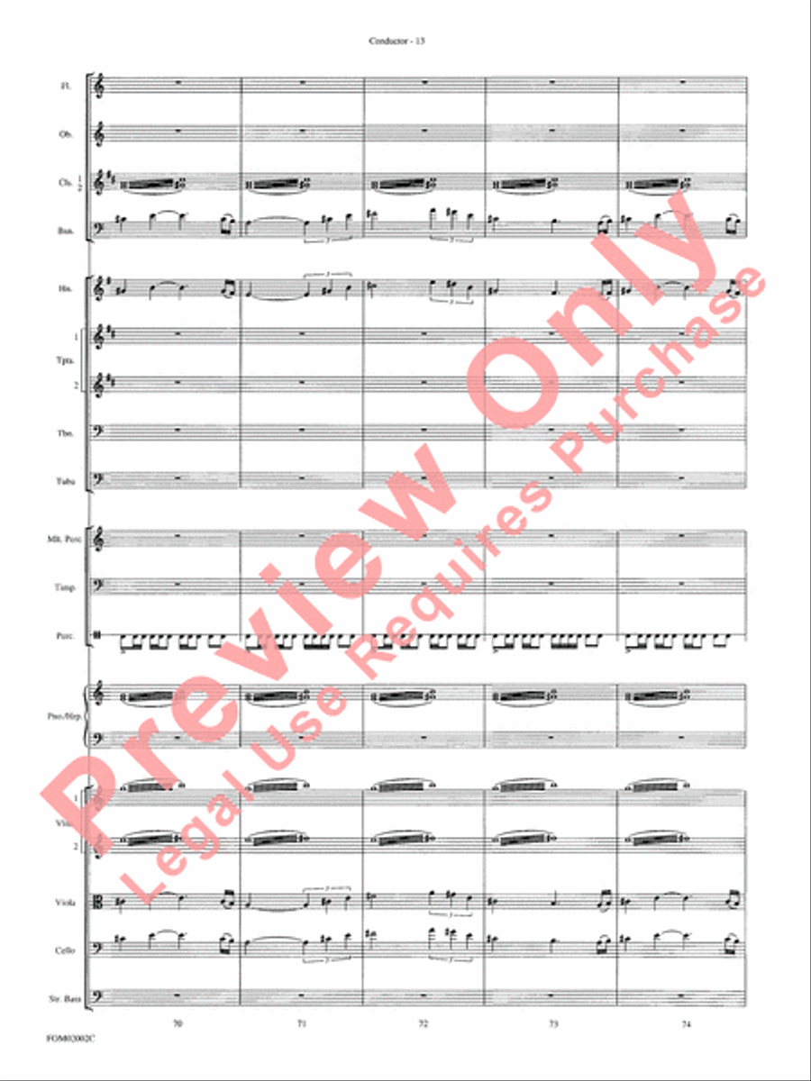 The Lord of the Rings: The Fellowship of the Ring Full Orchestra scores gallery preview page 16