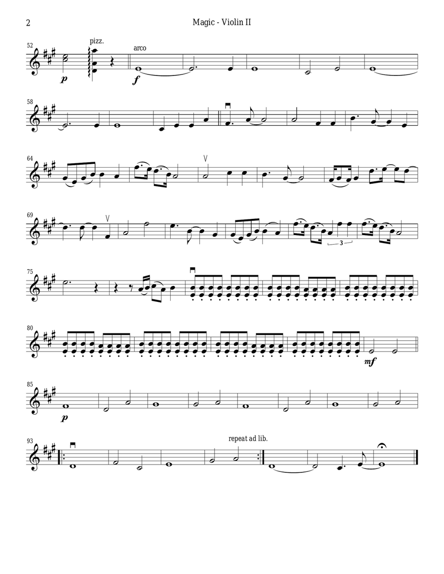 Magic String Quartet scores gallery preview page 4