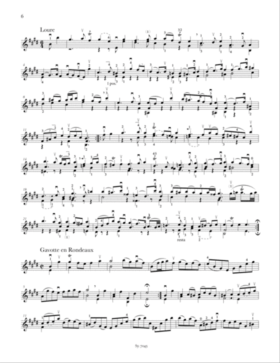 Partita III, BWV 1006 Partita III, BWV 1006 Violin Solo scores gallery preview page 5