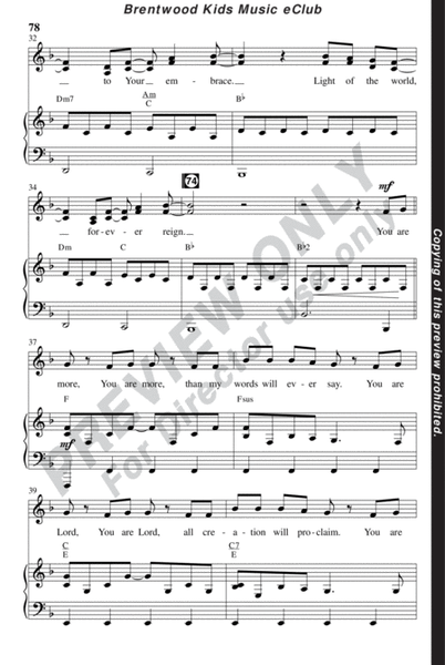 Brentwood Kids Modern Worship Choir Volume 3 Split Track Accompaniment CD image number null