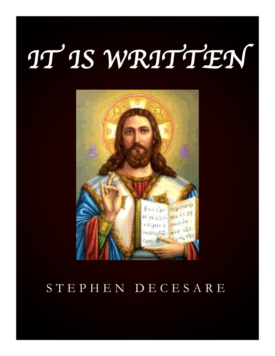 It Is Written (Tenor solo and SATB) 4-Part scores gallery preview page 1