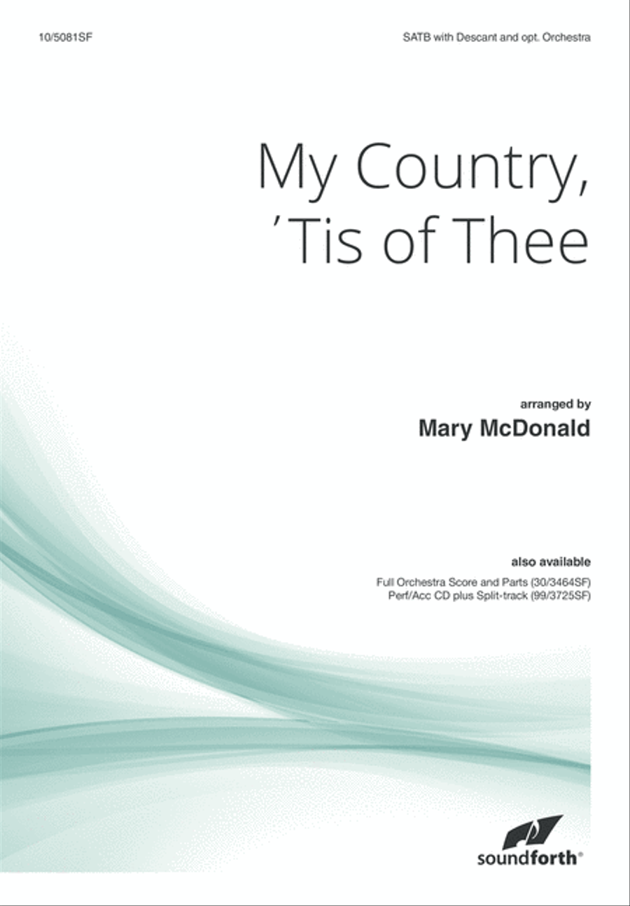 My Country, 'Tis of Thee 4-Part scores gallery preview page 1
