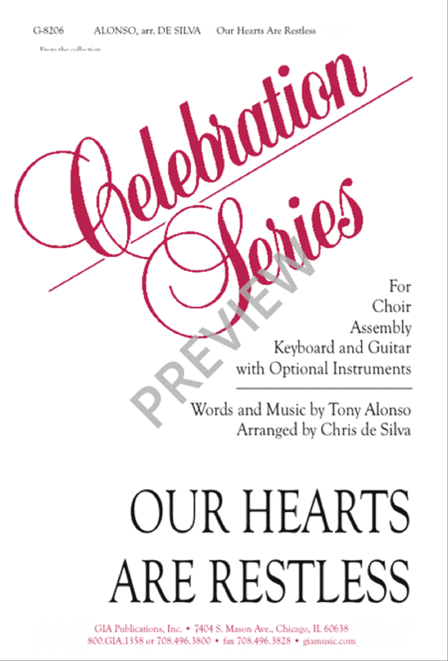 Our Hearts Are Restless 4-Part scores gallery preview page 1