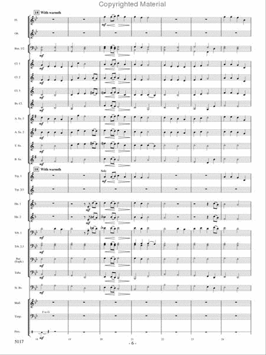 Hymn for a Child Concert Band scores gallery preview page 5