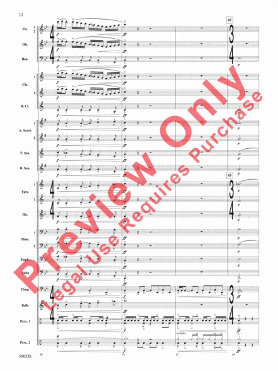 A Centennial Celebration A Centennial Celebration Concert Band scores gallery preview page 13