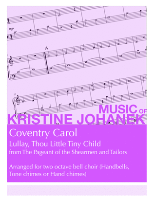 Book cover for Coventry Carol (Lullay, Thou Little Tiny Child) Two Octave, Reproducible