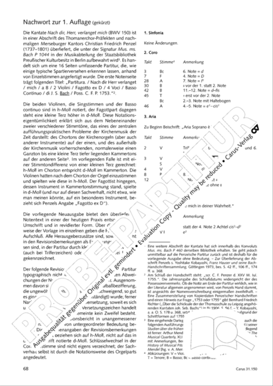 O my Lord, I long for thee (Nach dir, Herr, verlanget mich) 4-Part scores gallery preview page 71